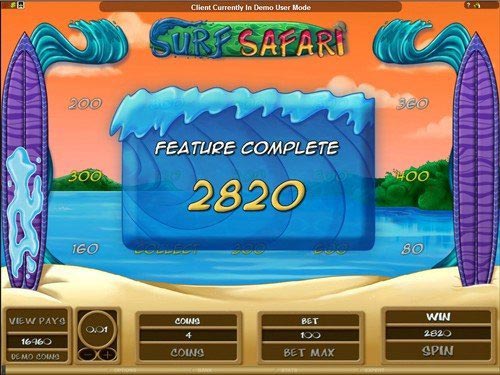 Surf Safari Slot Bonus Prize